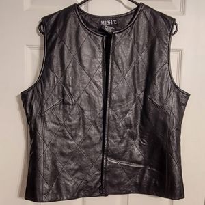 Vintage Mixit Leather Women's Vest